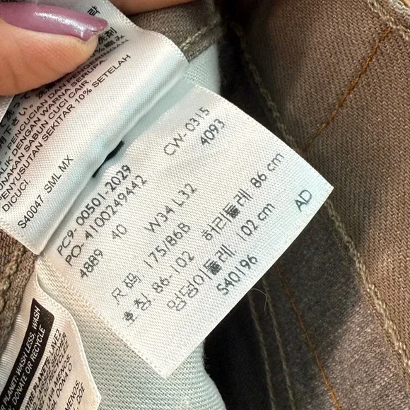 Levi's 501XX Brown Straight Leg Button Fly Denim Jeans - Men's W34‎ L32 - Picture 2 of 9